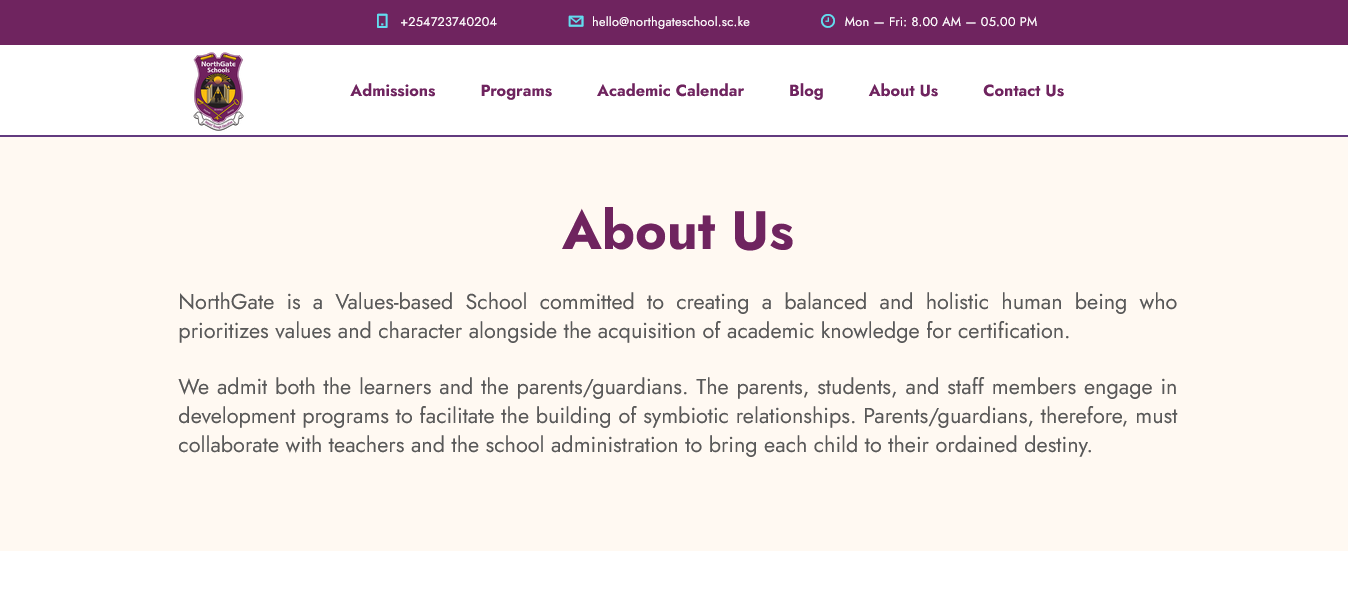 Northgate School Website